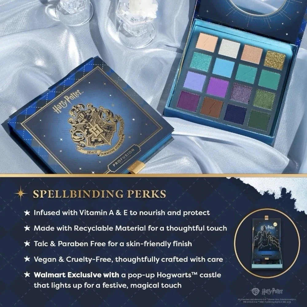 Profusion Cosmetics Harry Potter Holiday Christmas at Hogwarts 16 Shade‎ Palette